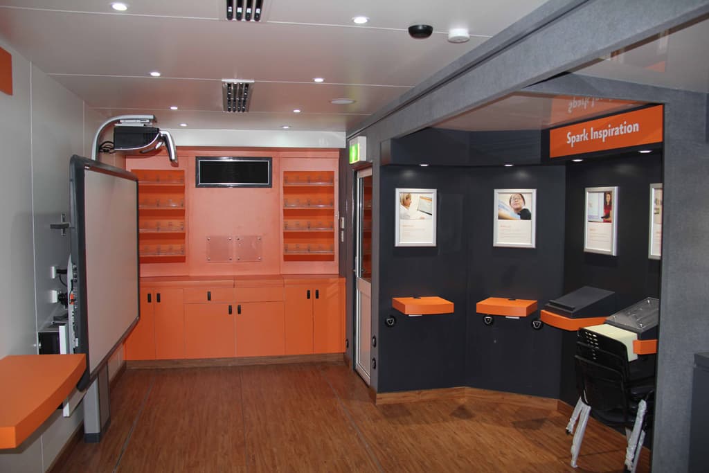 Education Promethean Mobile Education Training Vehicle Interior